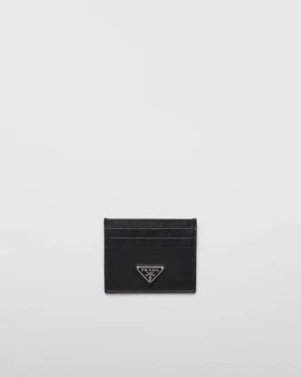 Portcard din Re-Nylon și piele Saffiano