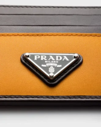 Portcard Prada Speedrock din Re-Nylon și piele