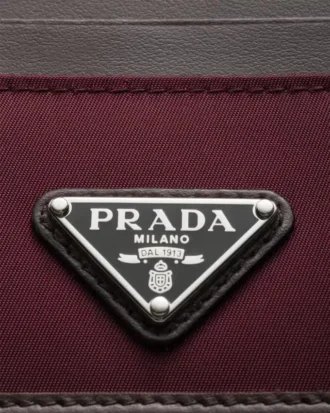 Portcard Prada Speedrock din Re-Nylon și piele