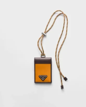 Portcard Prada Speedrock din Re-Nylon și piele cu curea