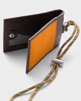 Portcard Prada Speedrock din Re-Nylon și piele cu curea