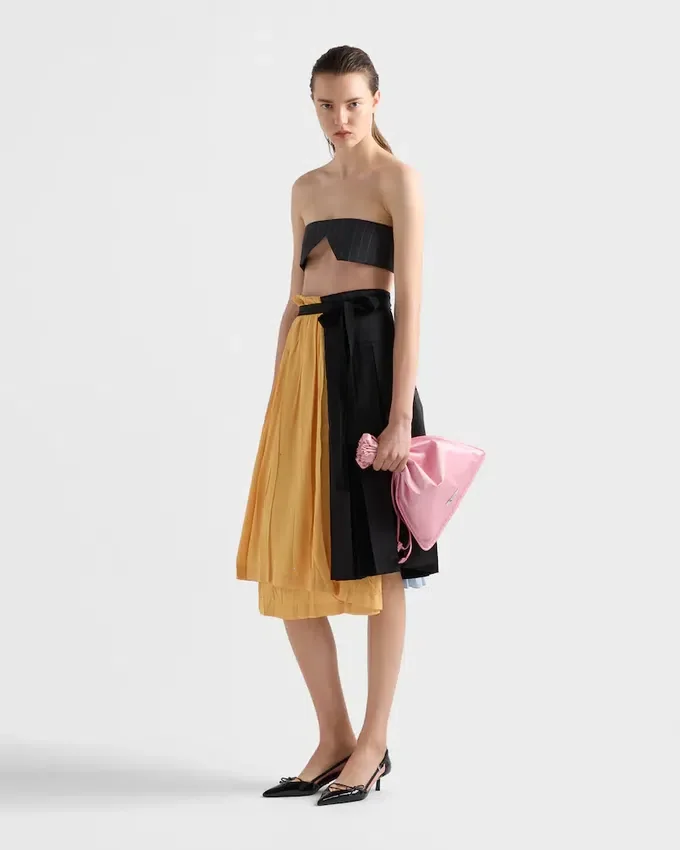 Pungă Prada Wish din mătase Duchesse Pungă Prada Wish din mătase Duchesse