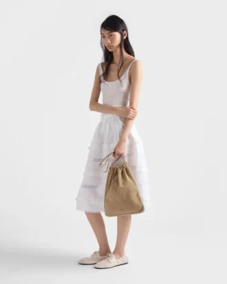 Pungă Prada Wish din piele de căprioară Pungă Prada Wish din piele de căprioară