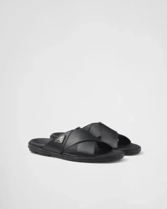 Sandale din piele cu design încrucișat