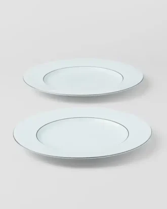 Set de două farfurii de masă din porțelan – Celadon