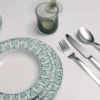 Set de două farfurii de porțelan – Vienna Green Set de două farfurii de porțelan – Vienna Green