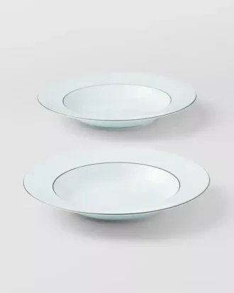 Set de două farfurii de supă din porțelan – Celadon