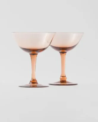 Set de două pahare de șampanie din cristal – New York