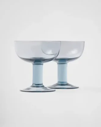Set de două pahare de șampanie din cristal – Plinth