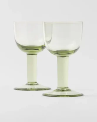Set de două pahare de vin alb din cristal – Plinth