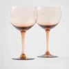 Set de două pahare de vin roșu din cristal – New York