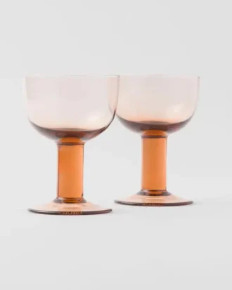 Set de două pahare de vin roșu din cristal – Plinth