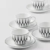 Set de patru cești de espresso din porțelan – Dungi Set de patru cești de espresso din porțelan – Dungi