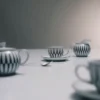 Set de patru cești de espresso din porțelan – Dungi Set de patru cești de espresso din porțelan – Dungi