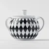 Set de ulcior pentru lapte și zaharniță din porțelan – Checkerboard Set de ulcior pentru lapte și zaharniță din porțelan – Checkerboard