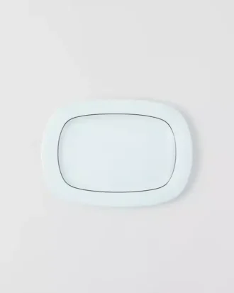 Tavă dreptunghiulară din porțelan – Celadon