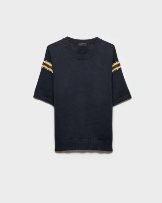 Tricou din bumbac brodat