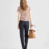 Tricou din bumbac Lisle cu dungi Tricou din bumbac Lisle cu dungi
