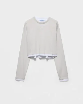 Tricou din jersey cu mâneci lungi