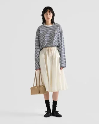 Tricou din jersey cu mâneci lungi și dungi Tricou din jersey cu mâneci lungi și dungi