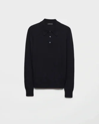 Tricou polo din cașmir