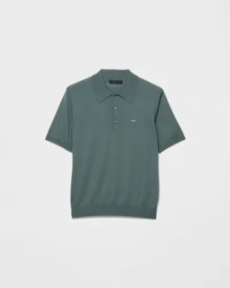 Tricou polo din lână superfină