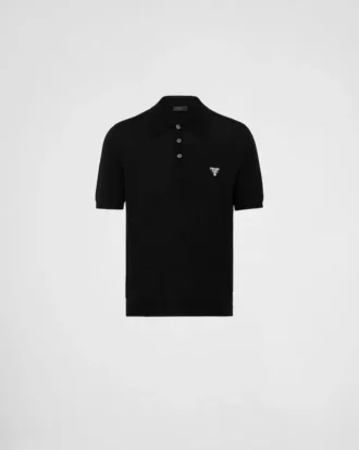 Tricou polo din lână superfină