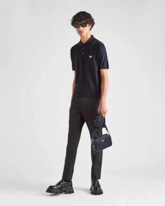 Tricou polo din lână superfină