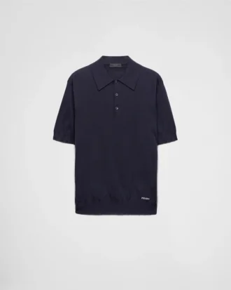 Tricou polo din mătase