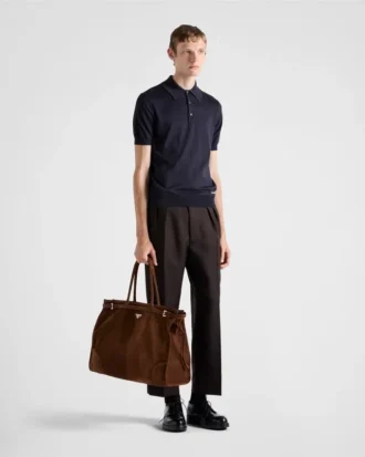 Tricou polo din mătase