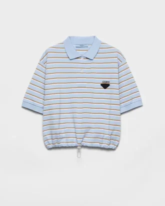 Tricou polo scurt cu dungi Tricou polo scurt cu dungi